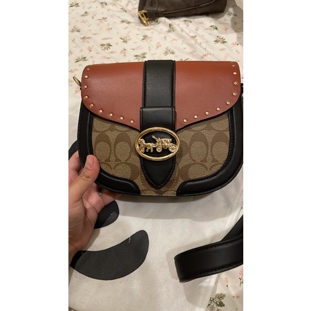 Coach georgie saddle bag