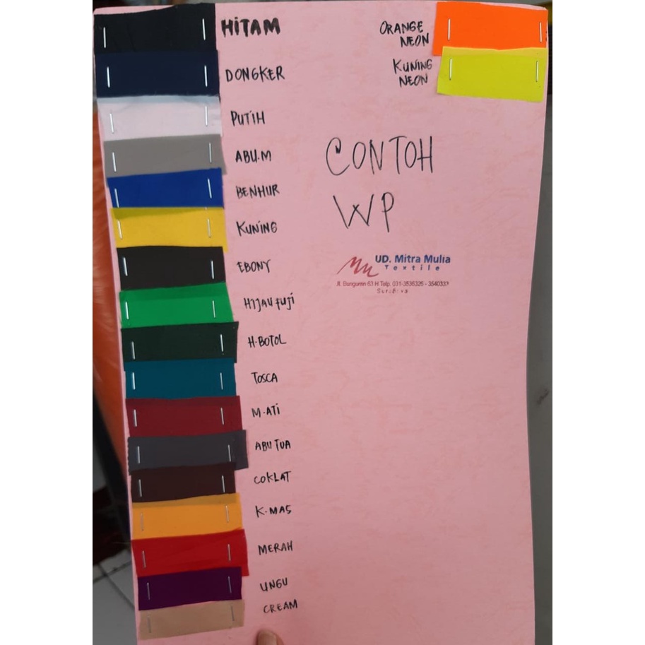 HARUS TULIS KODE DICATATAN I Bahan Kain WaterProff,  Kain Bahan Jaket Anti Air, Bahan Jaket APD,Wate