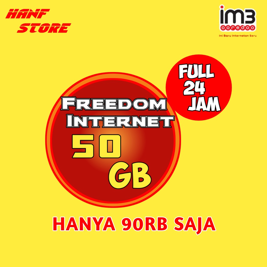 PAKET DATA INDOSAT 50GB FULL 24 JAM MURAH | PULSA TRANSFER INDOSAT