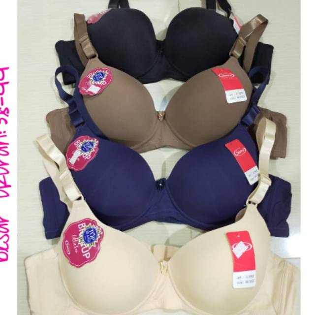 BH WANITA BUSA TIPIS kawat cup besar sorex size 36 - 44