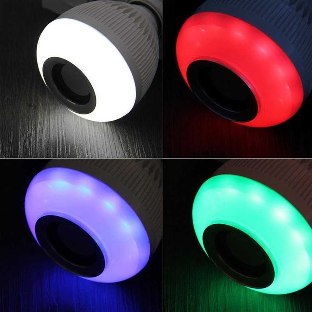 (100% BARANG ORI) Bohlam LED RGB E27 6W with Bluetooth Speaker - WJ-L2