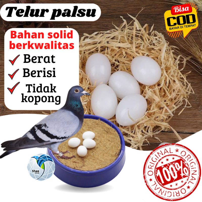 Telur Merpati Palsu Telur Palsu Merpati Telur Palsu Bahan Solid Padat Berkualitas Super