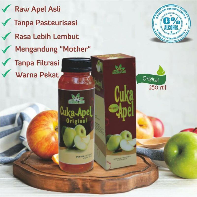 

Cuka Apel Vinegar Rachmasari 250ml