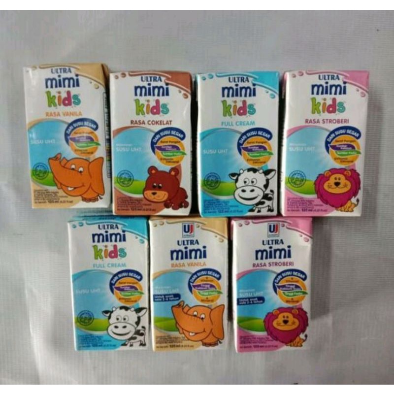 susu kotak ultra milk mimi kids 125 ml