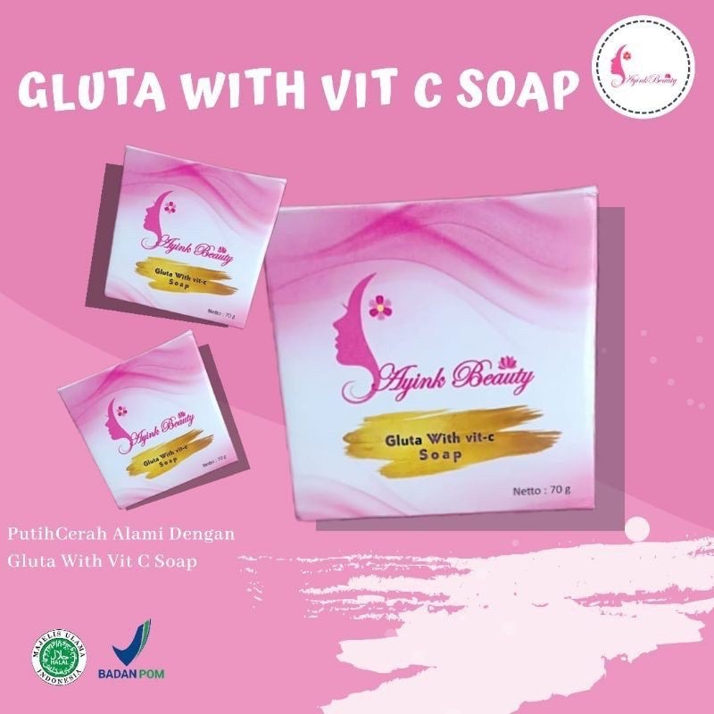 GLUTA COLLAGEN SOAP BY AYINK BEAUTY -SABUN COLLAGEN - SABUN GWS AYINK BEAUTY SABUN PEMUTIH