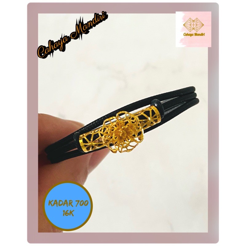 Charm Emas Kadar 700 (16K) +/- 1,22 gram (include tali)