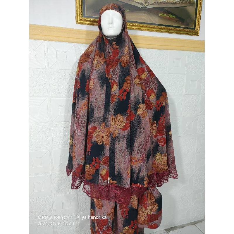 Mukena rayon adem jumbo bordir