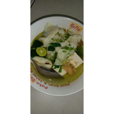 

pangsit ayam kuah frozen (utk pengriiman kita kemas vacum)