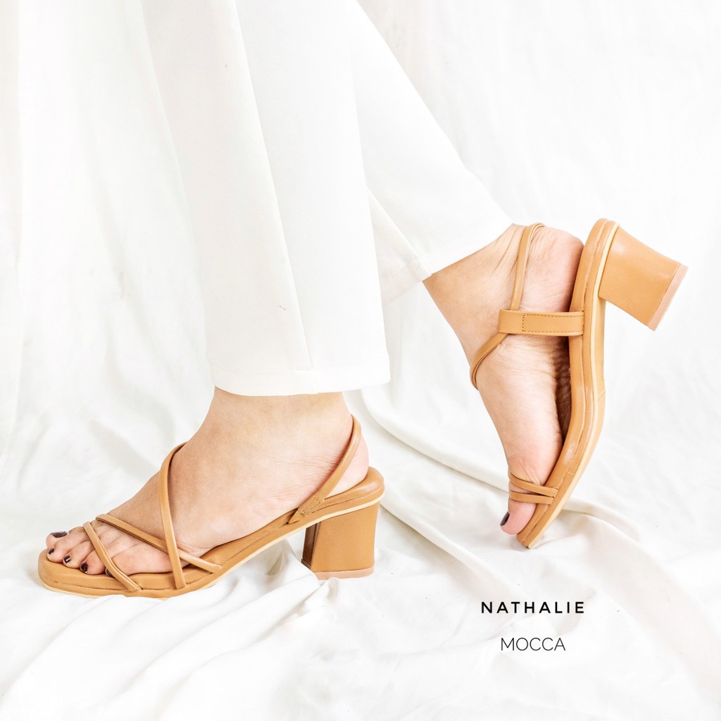 Bellashoesjkt Nathalie Heels Wanita-Mocca