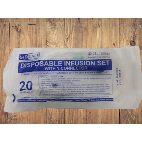 INFUSET INFUSION SET GIDCARE PER PCS