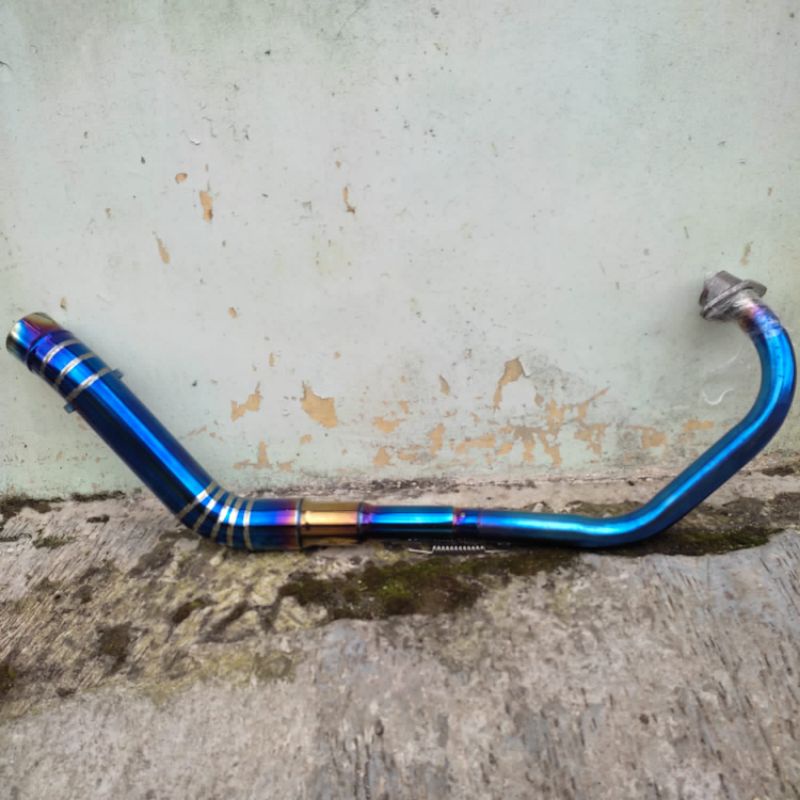 leher knalpot racing blumon Road race/underbon Satria FU