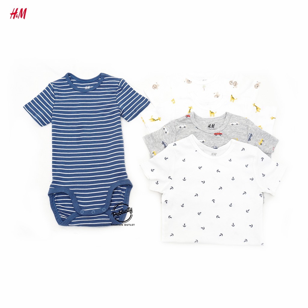 JUMPER BABY BAJU BAYI LUCU LENGAN PENDEK Haenem MOTIF PRINT-7