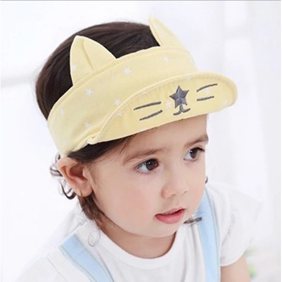 Topi anak / topi bayi import unisex motif kucing