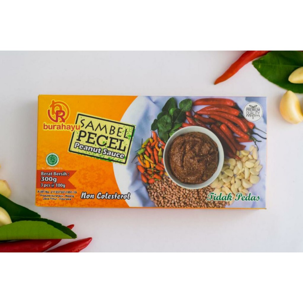 

Sambel Pecel Tidak Pedas Burahayu 300gr