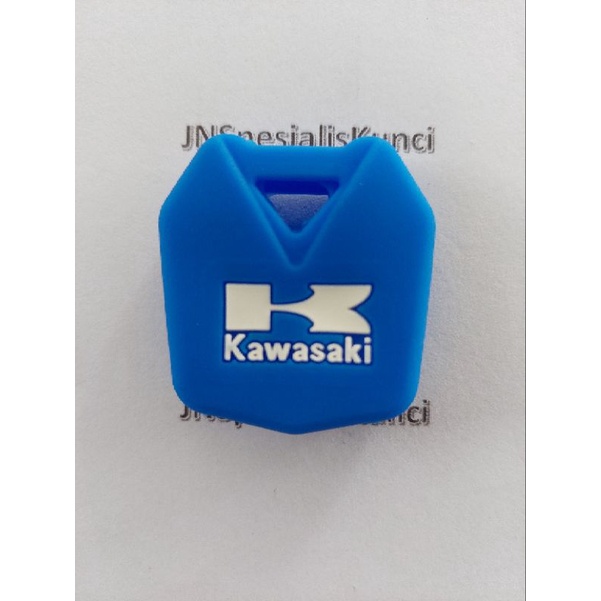 silikon sarung kunci motor kawsaki ninja 250/ atlet-Biru