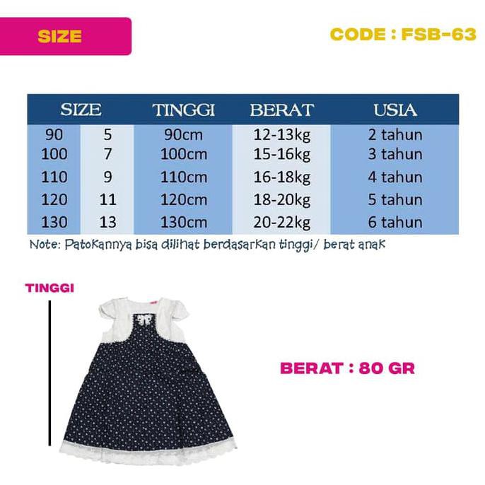 Baju Fashion Dress Anak Q (Fsb-63)