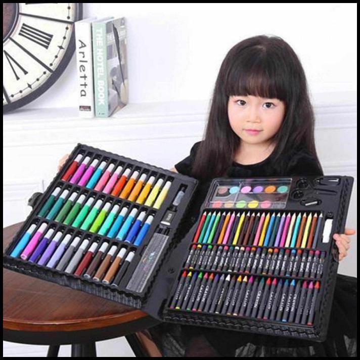 

Diskon Crayon Art Set Isi 150Pcs Pensil Warna Spidol Alat Lukis Anak Gambar