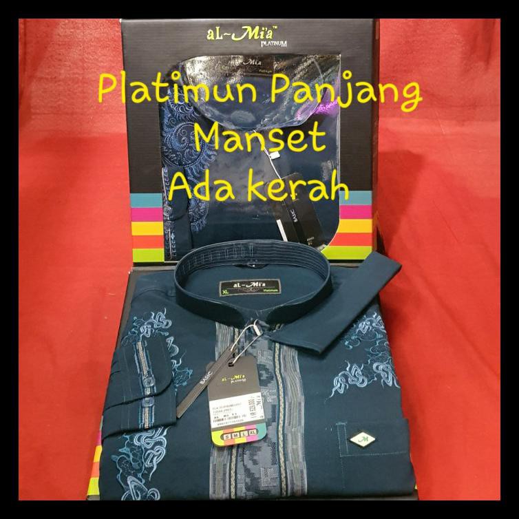 BAJU MUSLIM KOKO PANJANG PENDEK ALMIA AL MIA AL-MIA ORIGINAL OBRAL - OBRAL PENDEK, M BERKUALITAS