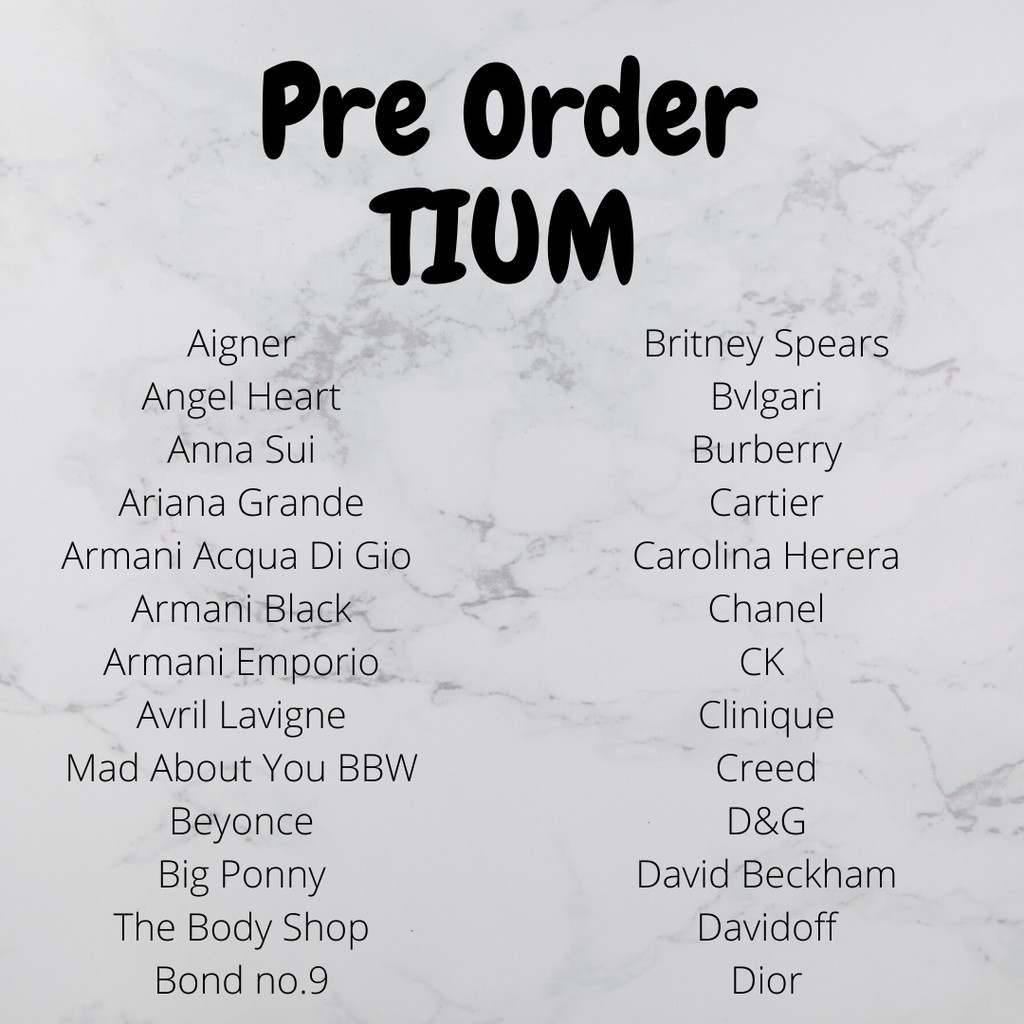 PREORDER INSPIRED PERFUME