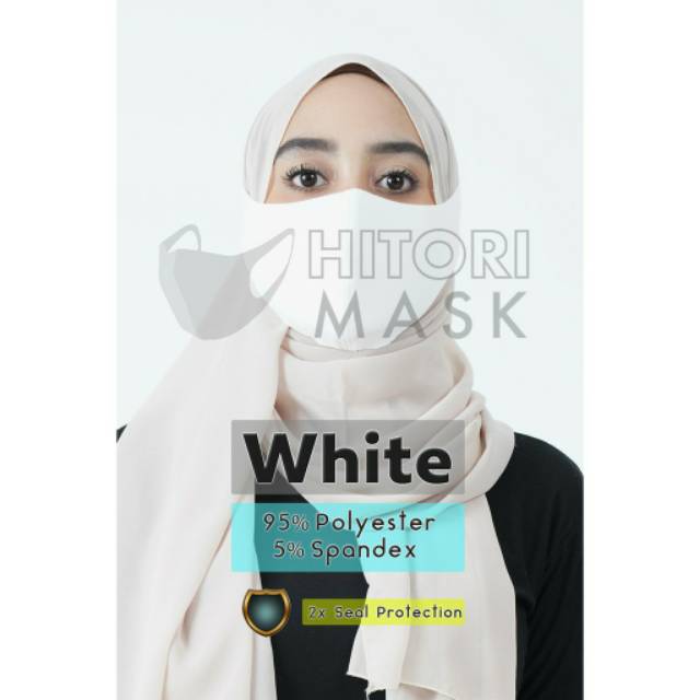 HITORI MASK HIJAB FRIENDLY 100% ORIGINAL masker anti debu anti virus kain scuba