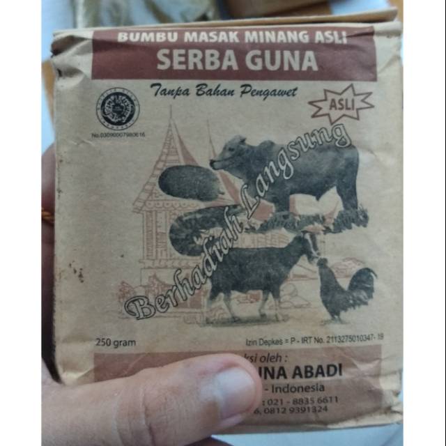 

Bumbu gule / bumbu rendang / bumbu serba guna minang asli