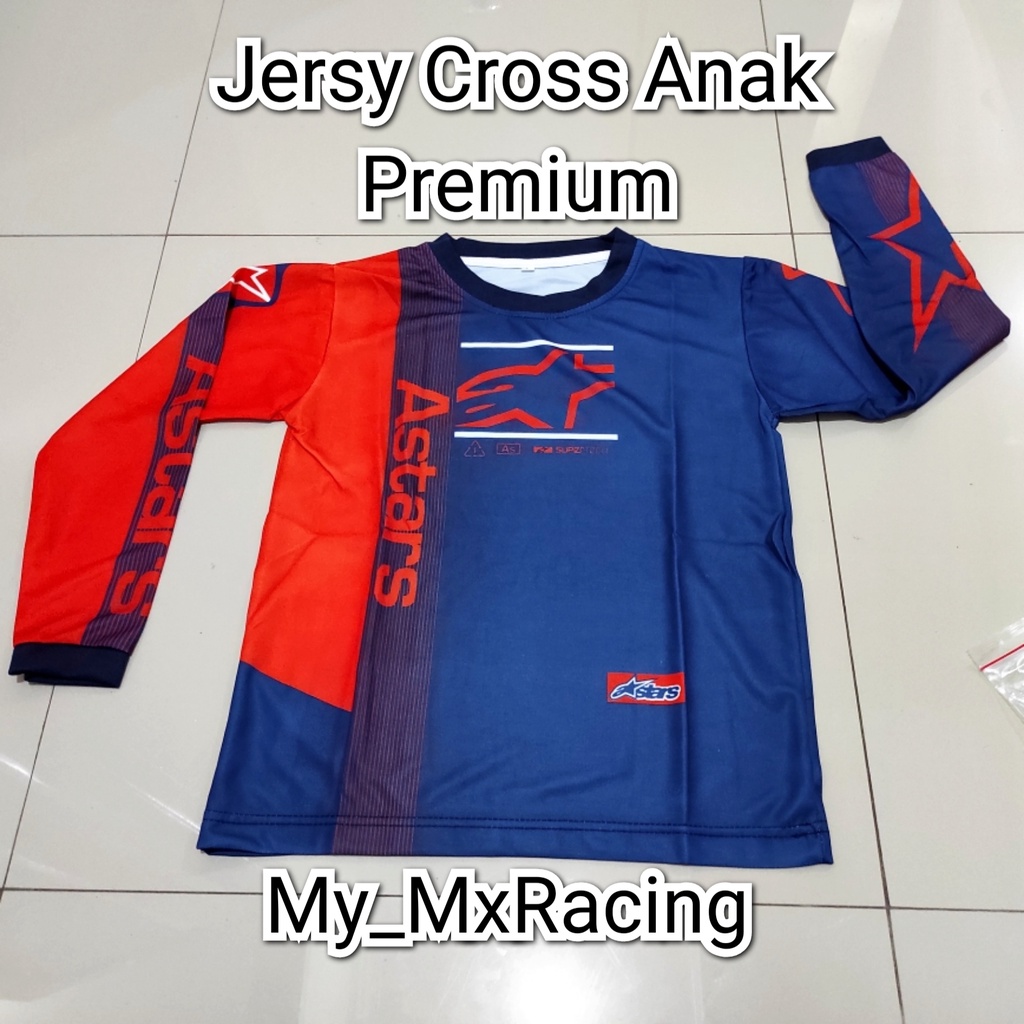 Jersy cross anak baju trail anak printing premium baju cross buat anak kids