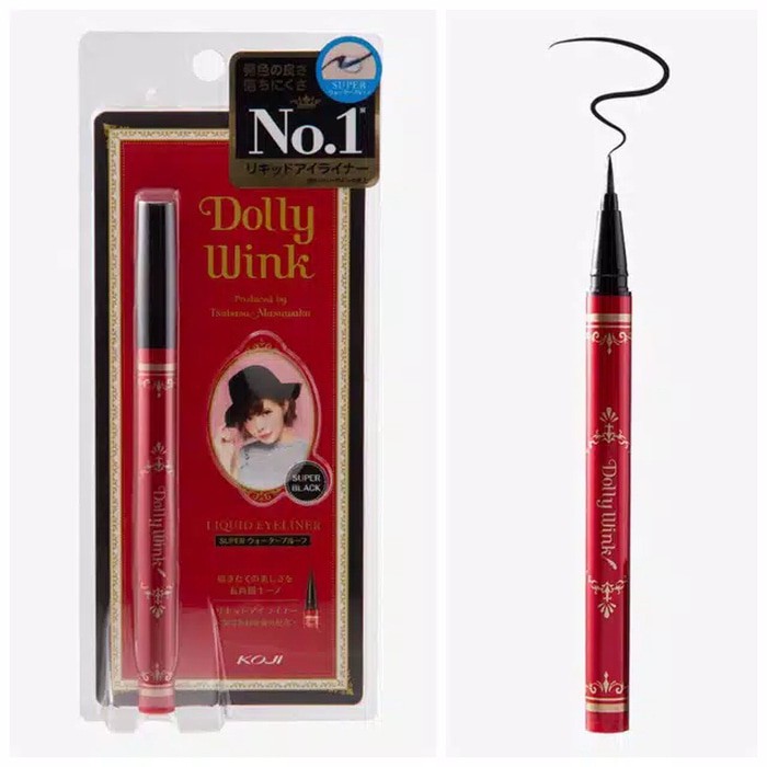 Koji Dolly Wink Liquid Eyeliner Waterproof Super Black