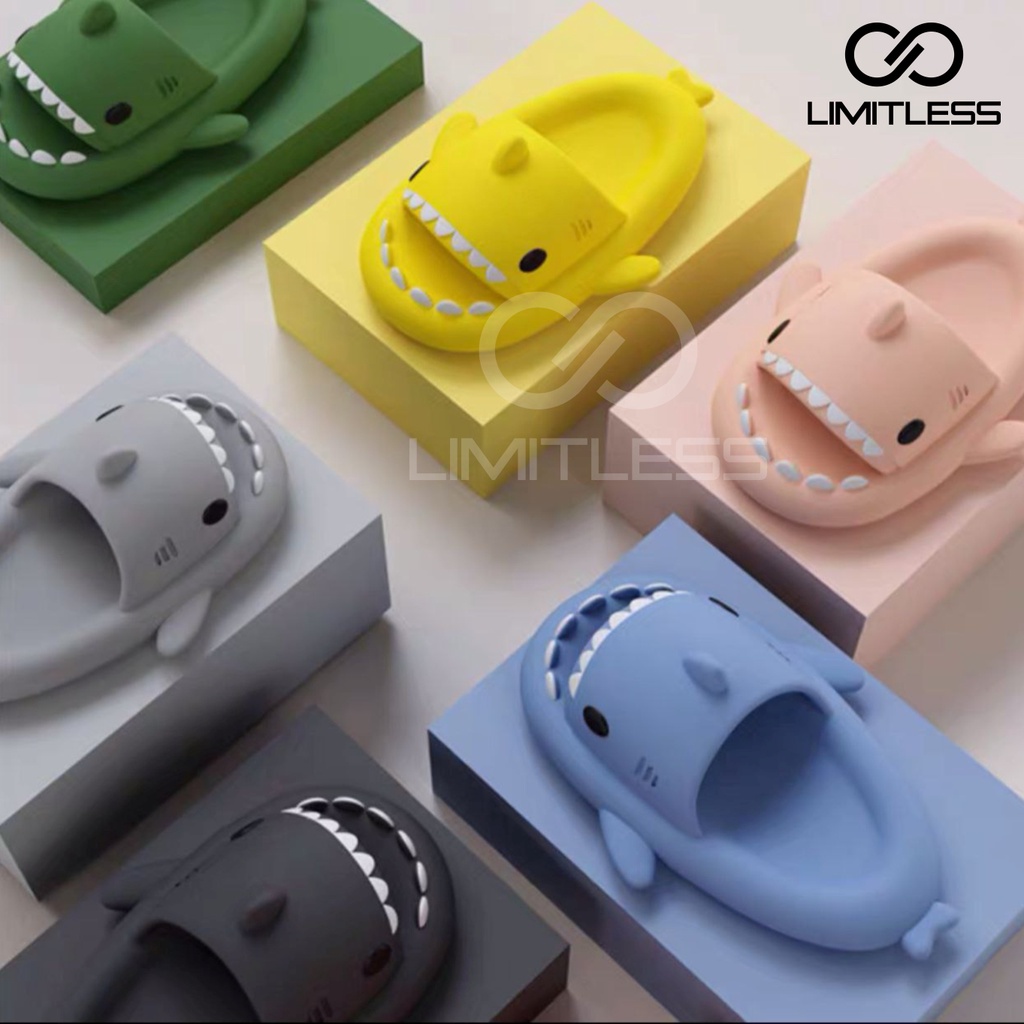 Sandal Hiu Anak Slip On Sendal Anak Baby Shark Karakter Lucu Sandal Selop Anak Cowok Cewek Hingga Dewasa Unisex