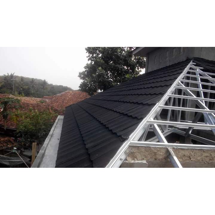 RANGKA BAJA RINGAN+GENTENG METAL