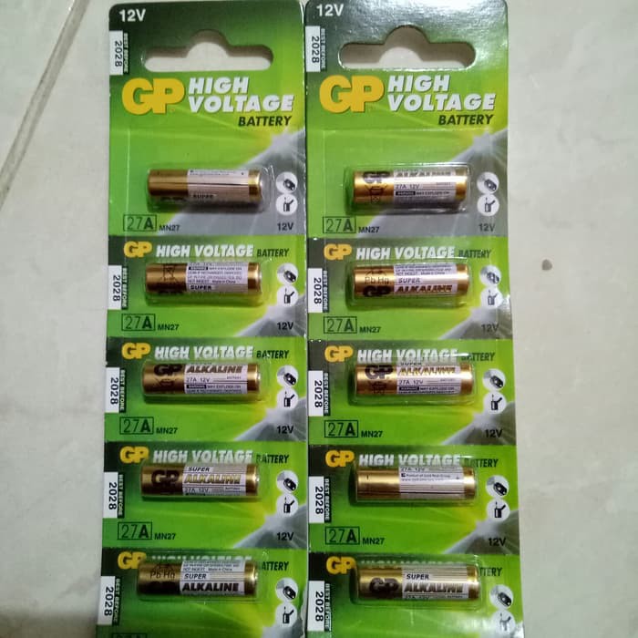 Batre Baterai Original Alkaline GP27A GP 27A 12v High Voltage