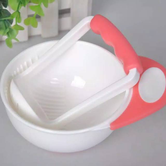 Grinder masher bowl Baby Food Maker mangkuk penggiling penghalus MPASI makanan bayi