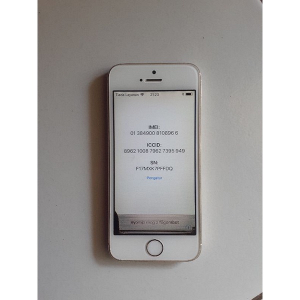 iphone 5s 16gb lock icloud bahan bypass