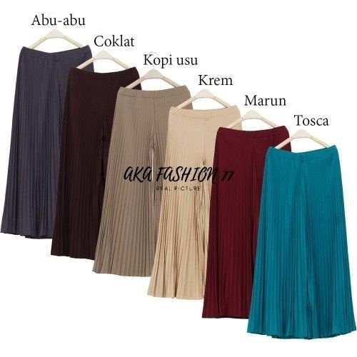 kulot plisket anak / celana plisket anak perempuan / celana kulot plisket anak perempuan / kulot pli