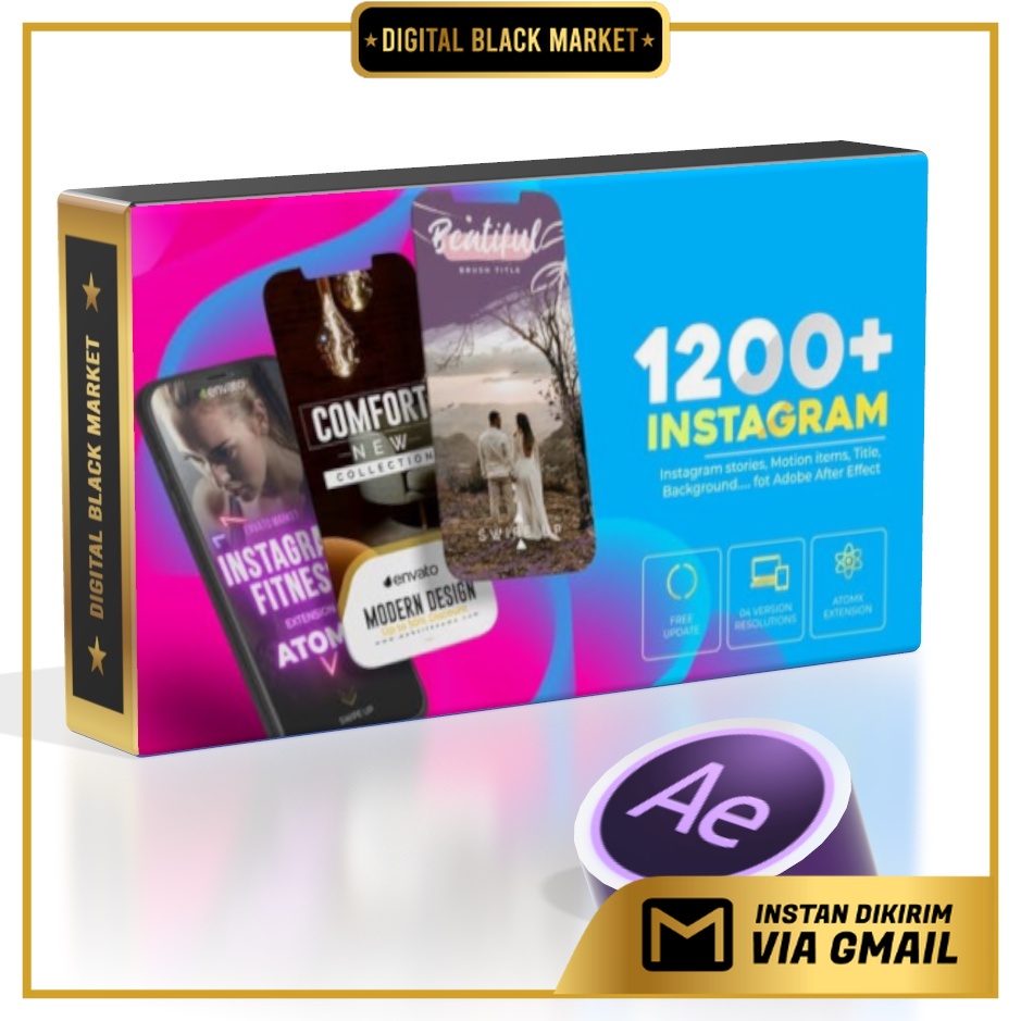 Atomx 1200+ Instagram Stories Big Pack - After Effects Extension
