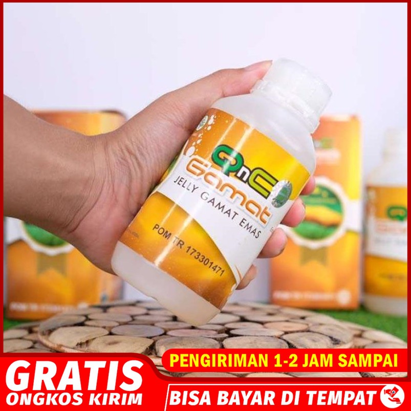 QnC Jelly Gamat Emas 300ml/Ekstrak Teripang Emas | Gamat QnC ( Izin POM )