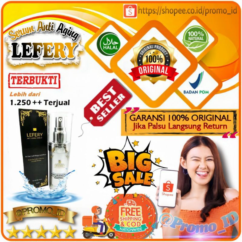 Promo_id Lefery Spray Asli Serum Anti Aging Original ACR (isi 25ml) Mengatasi Keriput Penuaan Dini