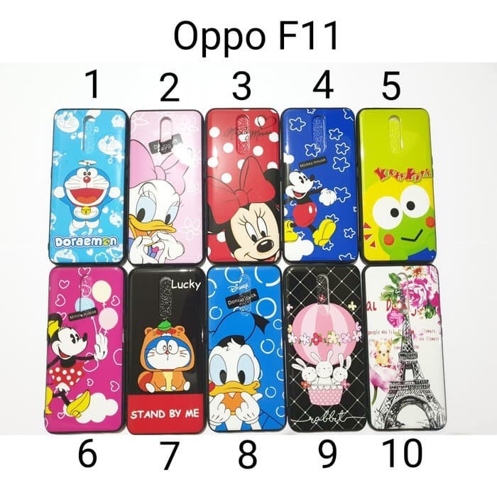 Case Softcase Karakter For Oppo F11 Softcase Oppo F11 biasa buka
