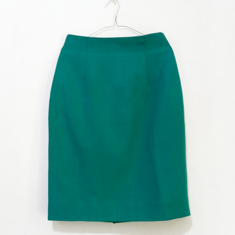 Rok Kerja Formal Warna Hijau Tosca Furing Anti Nerawang