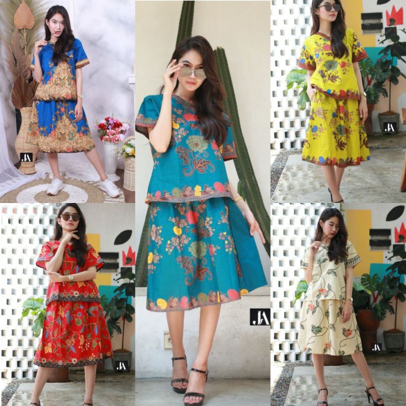 SETELAN BATIK ROK PENDEK PRIMIS UJ