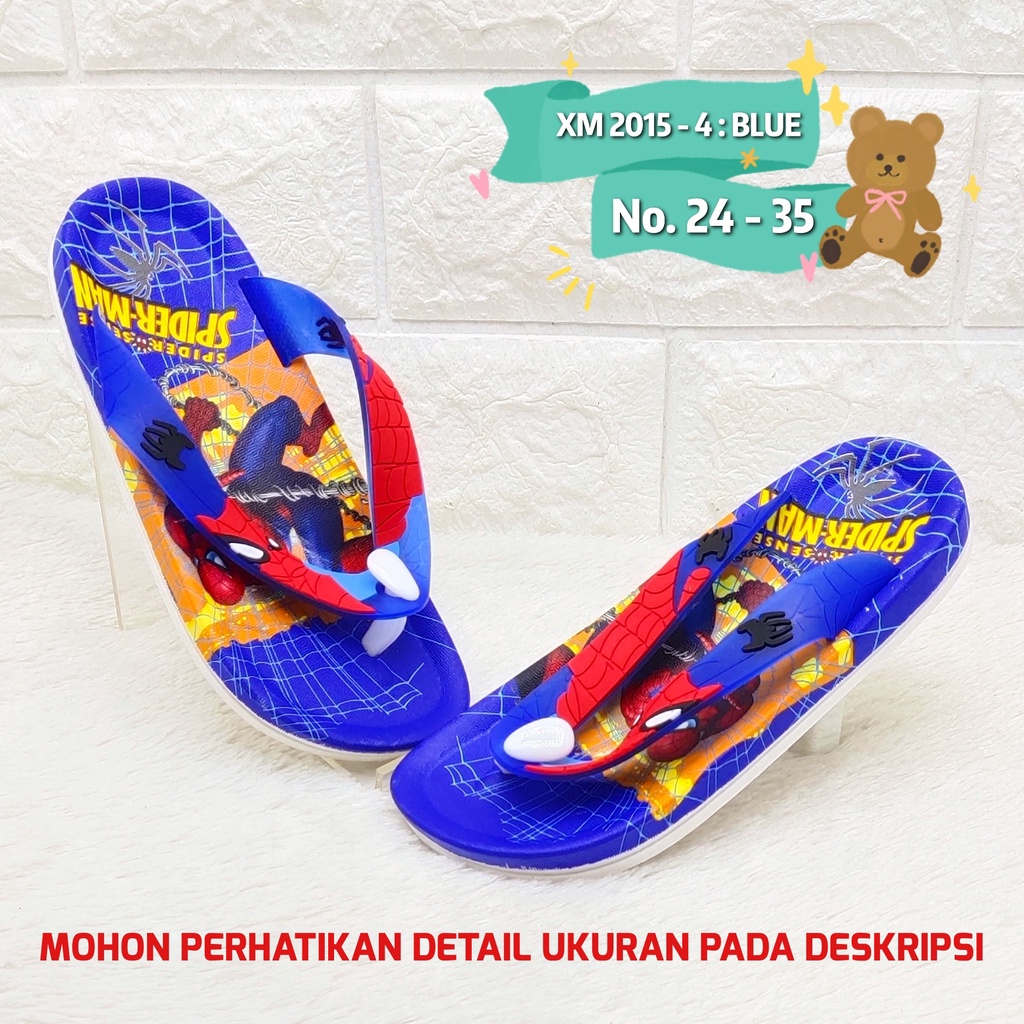 Sendal super hero anak 2015 4 Sandal karet import anak laki SDLSA