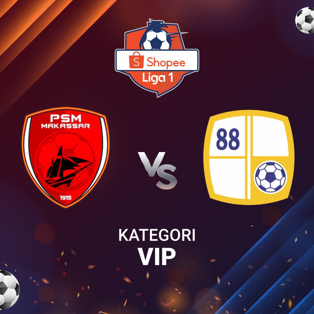 Tiket VIP - PSM Makassar vs Barito Putera (15 Maret 2020)