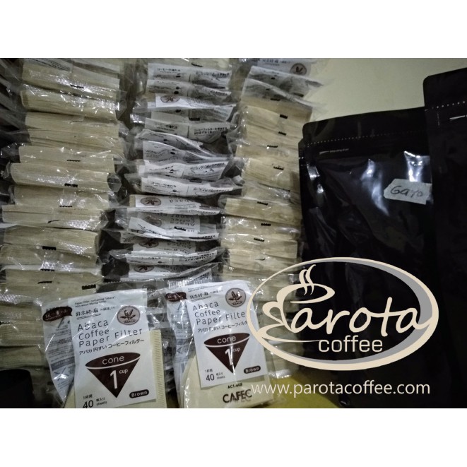 

Cafec Abaca AC1-40B V60 01 Coffee Paper Filter Kopi 40 lembar