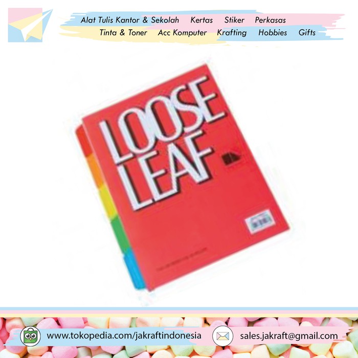 

Divider Index Binder A5-IL-05C Isi 5 Pembatas Kertas File Loose Leaf