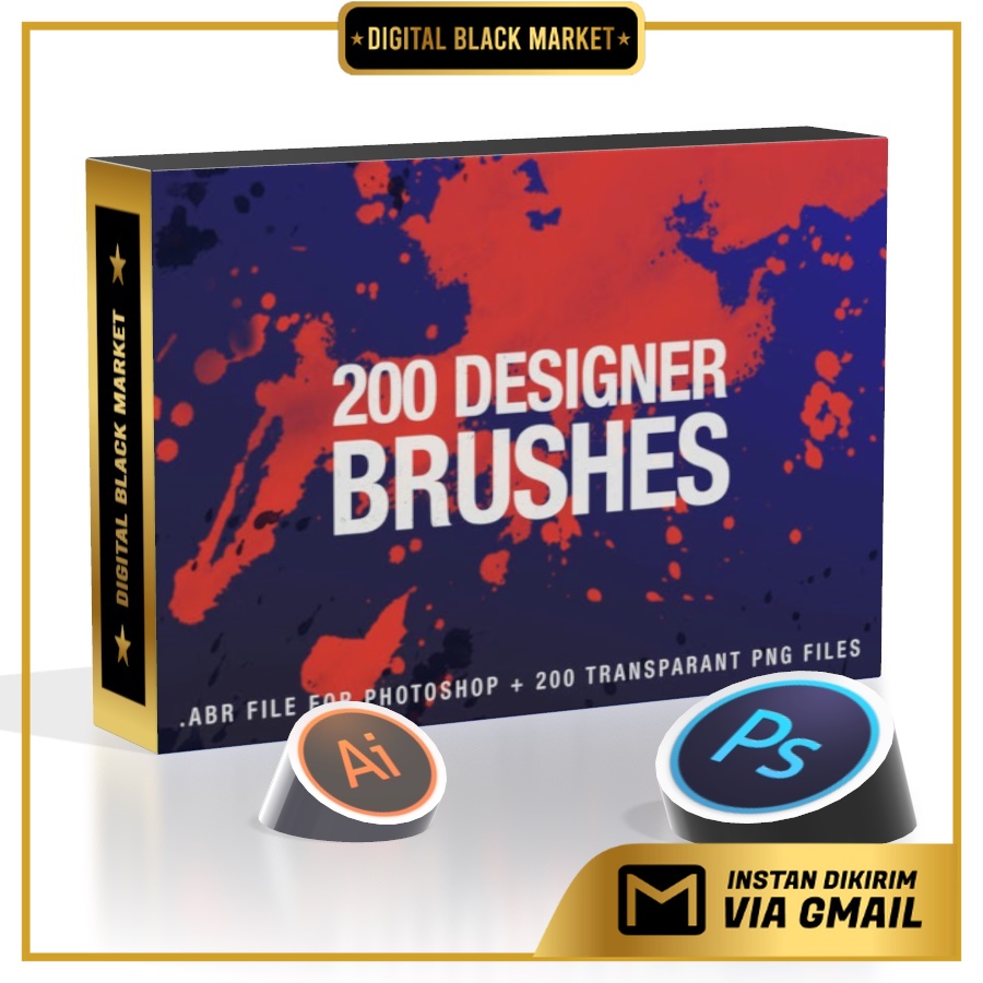 200 Designer Brushes  - Photoshop