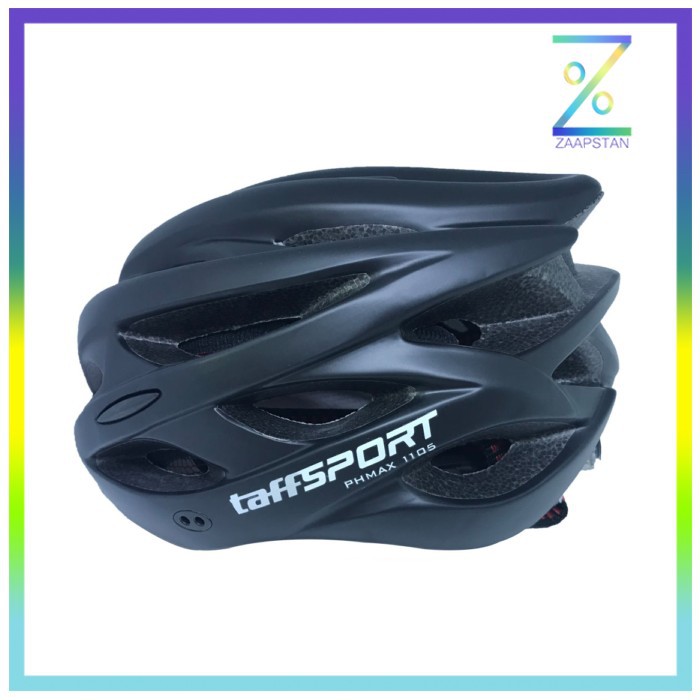 TaffSPORT Helm Sepeda EPS PVC Shell dengan Lampu Backlight - 1105 - Bl