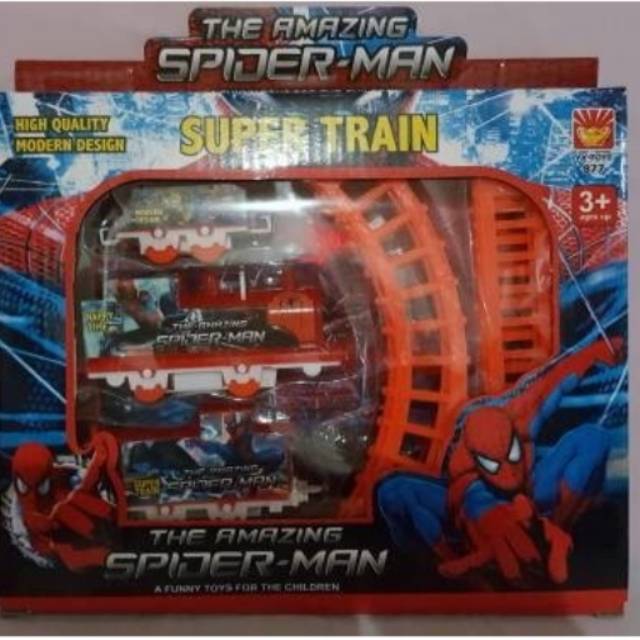 Mainan kereta api spiderman