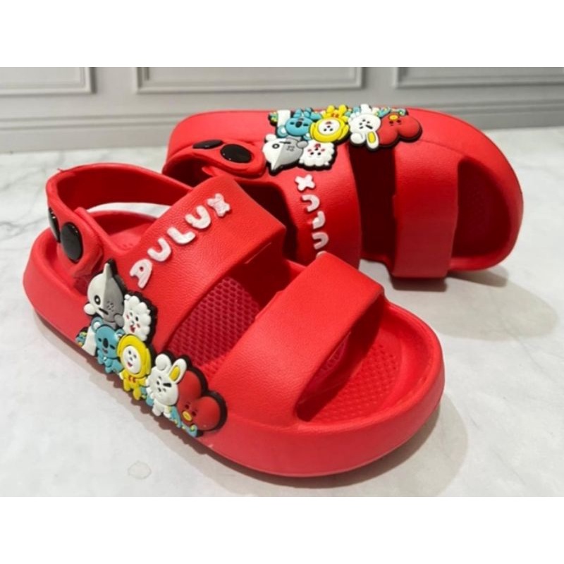 Sandal Anak Motif BTS Duluxe