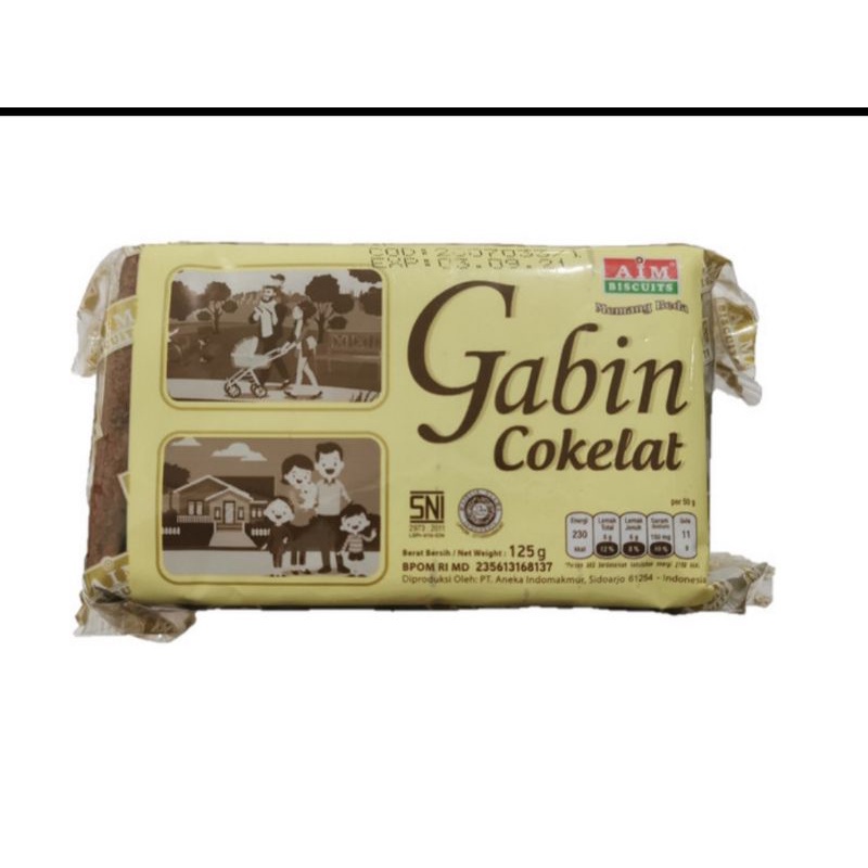 

Aim Biscuits Gabin Cokelat 125 Gram