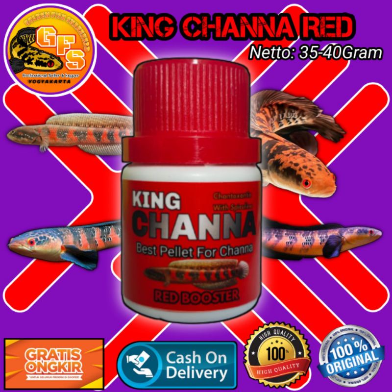 Pelet red channa King Channa Pelet red sampit 40 Gram