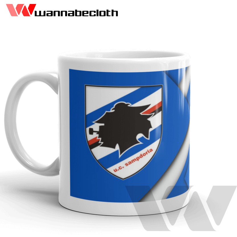 Mug Sampdoria Gelas Sampdoria Mug Bola Gelas Bola Mug Custom Mug Unik Cetak Mug Sampdoria